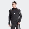 Kapuzensweatjacke ADIDAS PERFORMANCE "PS QUARTER ZIP", Herren, Gr. L, schwarz, Obermaterial: 83% Polyester, 17% Elasthan, Sweatjacken