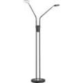 LED Stehlampe FISCHER & HONSEL "Dent", braun (sand schwarz), Lampen, Ø 25cm H: 150cm, 3-Stufen-CCT Technologie, B:25cm H:150cm L:25cm Ø:25cm