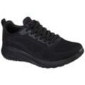 Sneaker SKECHERS "BOBS SQUAD CHAOS FACE OFF", Damen, Gr. 35, schwarz, Textil, sportlich, Schuhe, Freizeitschuh, Halbschuh, Schnürschuh mit Komfort-Innensohle