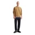 Sweatshirt MARC O'POLO DENIM "aus reiner Bio-Baumwolle", Herren, Gr. L, braun, Obermaterial: 100% Baumwolle, unifarben, sportlich, relaxed fit, Rundhals, Langarm Rippbündchen, Sweatshirts