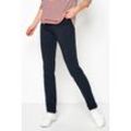 Röhrenhose TONI "TO BE LOVED", Damen, Gr. 18, K-Gr, blau (dunkelblau), Denim/Jeans, Obermaterial: 68% Baumwolle, 29% Polyester, 3% Elasthan, Basic, Hosen