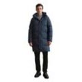 Outdoorjacke MARC O'POLO "mit abnehmbarer Kapuze", Herren, Gr. XS, blau, Obermaterial: 100% Polyester, unifarben, casual, regular fit, Langarm Rippbündchen, Jacken