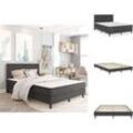 Betten & Bettgestelle - Living Boxspring-Bettgestell Grau Stoff 180x200 cm - Grau