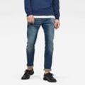 Slim-fit-Jeans G-STAR "3301 Slim", Herren, Gr. 32, Länge 30, blau (worker blau faded), Denim/Jeans, Obermaterial: 98% Baumwolle, 2% Elasthan, modisch, slim fit lang, Jeans, mit toller Waschung und Elasthan