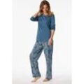 SCHIESSER Schlafanzug lang atlantikblau - Comfort Nightwear 50 female