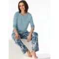 SCHIESSER Schlafanzug lang mineral - Comfort Nightwear 38 female