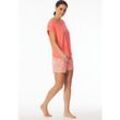 SCHIESSER Schlafanzug Interlock kurz pfirsich - Modern Nightwear 38 female