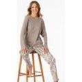 SCHIESSER Schlafanzug lang Interlock clay - Modern Nightwear 38 female