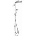 hansgrohe Reno Crometta S 240 Showerpipe 27270000 chrom, 1jet, EcoSmart, 9 l/min, Ø 240 mm