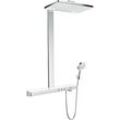 hansgrohe Rainmaker Select 460 Showerpipe 27028400 weiss chrom, 2 jet, EcoSmart 9 l/m, mit Thermostat