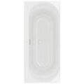 Villeroy und Boch Loop & friends Eck-Badewanne Duo UBA170LOF2V-01 170x75cm, ovale Innenform, weiß