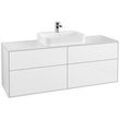 Villeroy und Boch Finion Waschtischunterschrank F44100GF 160x60,3cm, Abdeckplatte white matt, Glossy white lacquer