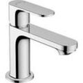 hansgrohe Rebris S 80 Waschtischarmatur 72510000 EcoSmart, mit Zugstangen-Ablaufgarnitur, chrom