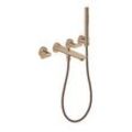 hansgrohe Axor Citterio C Wannen-3-Loch-Armatur 49480310 ohne Struktur, Brushed Red Gold, Unterputz, Wandmontage