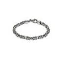 Armband ZEEME "Silber 925 poliert Königskette 5mm breit", weiß, Armbänder, 22cm, Silber 925 (Sterlingsilber), glänzend