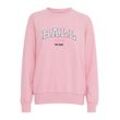 Rundhalspullover BALL "Rundhalspullover BALTAYLOR SWEAT", Damen, Gr. S, pink (azalea pink melange), Obermaterial: 100% Baumwolle CO(Bio)., casual, normal, Rundhals, Langarm, Pullover