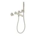 hansgrohe Axor Citterio C Wannen-3-Loch-Armatur 49481800 ohne Struktur, Edelstahl Optik, Unterputz, Wandmontage