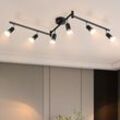 Gbly - led Deckenstrahler 6 Flammig Wohnzimmer - Schwarz Deckenleuchte Modern Deckenlampe GU10 Deckenspot Schwenkbar 330°Drehbar Küchelampe Spot