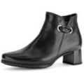 Stiefelette GABOR "St. Tropez", Damen, Gr. 41, schwarz, Glattleder, unifarben, elegant, Schuhe, mit Schmuckelement