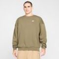 Nike Sportswear Club extragroßes Fleece-Sweatshirt mit Rundhalsausschnitt (Herren) - Grün