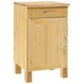 Unterschrank HOME AFFAIRE "Alby", beige (natur gebeizt, gewachst), B:50cm H:85cm T:50cm, Schränke, Breite 50 cm, 1 Tür, 1 Schublade