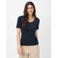 Brax Damen Shirt Style CORA, Blau, Gr. 34