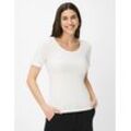 Brax Damen Shirt Style CORA, Altweiß, Gr. 34