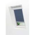 Lysel - Qualitätsdachfensterrollo abdunkelnd dunkelblau Rollo geeignet für Velux Dachfenster SK06, 606, (B x H) 97.30cm x 99.50cm in blau/dunkelblau