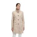 Outdoorjacke GIL BRET, Damen, Gr. 40, beige (bast), Obermaterial: 58% Baumwolle, 42% Polyester, unifarben, casual, tailliert Po-bedeckend, ohne Ausschnitt, Langarm Manschette, Jacken, mit Taschen