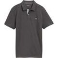 TOM TAILOR Herren Piqué Poloshirt aus Baumwolle, grau, Uni, Gr. XXL