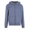 Sweatjacke URBAN CLASSICS "Urban Classics Herren Cozy Zip Hoody", Herren, Gr. L, cloudsky, 95% Baumwolle, 5% Elasthan, unifarben, Langarm, Sweatjacken