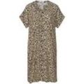 Kleid Rundhals-Ausschnitt Peter Hahn beige, 48