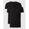 T-Shirt mit Stretch-Anteil im 2er-Pack