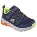 Sneaker SKECHERS "SKECHERS ELITE SPORT TREAD", Kinder, Gr. 34, blau (navy), Lederimitat, sportlich, Schuhe, Blinkschuh, Klettschuh mit coolem Sohleneinsatz