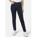 5-Pocket-Jeans STOOKER WOMEN "Nizza Denim Basic Tapered Fit", Damen, Gr. 38, Länge 30, blau (dunkelblau), Denim/Jeans, 82% Baumwolle, 17% Polyester, 1% Elasthan, casual, gerade, unten schmal lang, Jeans, Tapered Fit Casual Clean Wash Denim Jeans für Damen