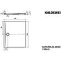 Kaldewei 355647983001 DW SUPERPLAN ZERO Mod.1556-5, 1000 x 355647983001