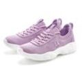 Sneaker LASCANA ACTIVE, Damen, Gr. 36, lila (flieder), Obermaterial: 50% Lederimitat, 50% Textilmaterial. Futter: 100% Textilmaterial. Decksohle: 100% Textilmaterial. Laufsohle: 100% Synthetik, unifarben, Mesh, casual, Schuhe, ultraleicht und bequem zum Reinschlüpfen VEGAN