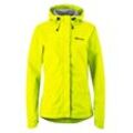 Fahrradjacke GONSO "Sura Light", Damen, Gr. 36, gelb (neongelb), 100% Polyester, Jacken, Damen Regenjacke wind- und wasserdicht, Radjacke mit Kapuze