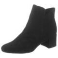 Stiefelette TAMARIS "Cika", Damen, Gr. 37, schwarz, Textil, elegant, Schuhe, Blockabsatz, Ankleboots, Abendschuh in veganer Verarbeitung