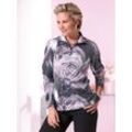 Langarmshirt CLASSIC "Winter-Shirt", Damen, Gr. 38, rosa (rosé, schwarz, bedruckt), 95% Polyester, 5% Elasthan, gemustert, animal-print, mehrfarbig, Langarm, Shirts