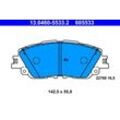 ATE Bremsbelagsatz, Scheibenbremse vorne rechts links für LEXUS TOYOTA 04465-33480 04465-76010 13.0460-5533.2