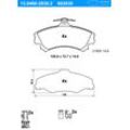 ATE Bremsbelagsatz, Scheibenbremse vorne rechts links mit Zubehör für MITSUBISHI VOLVO X3511007 3345670 MR407946 13.0460-2830.2