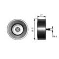 GATES Umlenk-/Führungsrolle, Keilrippenriemen DriveAlign® 70mm für BMW 11287780124 7780124 7799464 T36294