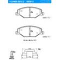 ATE Bremsbelagsatz, Scheibenbremse vorne rechts links mit Zubehör für SKODA 6RU698151 6RU698151A 13.0460-2612.2