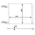 MAHLE Kondensator, Klimaanlage ohne Dichtung für RENAULT NISSAN 921004BE0A 921006951R 921009251R AC 78 000S