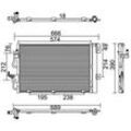 PowerMax Kondensator, Klimaanlage für SATURN VAUXHALL OPEL 52400555 1850096 13129192 7110378