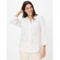 Brax Damen Bluse Style VELIA white, weiß, Gr. 34