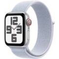 Smartwatch APPLE "Watch SE (2024)", silber, Smartwatches, 40mm, Cellular, One-Size, Sport Loop, Topseller