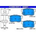 ATE Bremsbelagsatz, Scheibenbremse hinten rechts links mit Zubehör für SUZUKI FIAT MG ROVER HONDA 55800-80J02 55800-80J01 55800-80J00 13.0460-5557.2