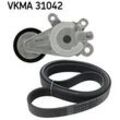 SKF Keilrippenriemensatz für SKODA VW SEAT AUDI 6Q0145299A 6Q0145299 6Q0903137A VKMA 31042